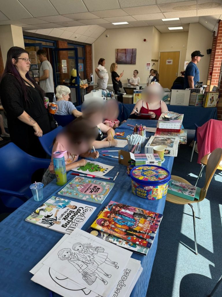 Terry Ashley - art at Age UK fun day