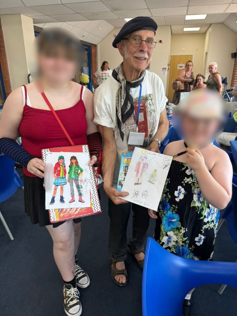 Terry Ashley - art at Age UK fun day