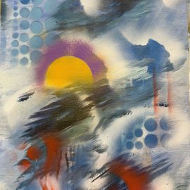Sunset On Blue